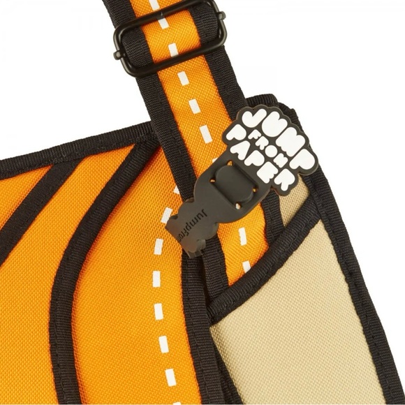 NWoT Jump From Paper Cheese Orange Shoulder Bag - Picture 4 of 12